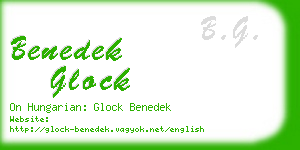 benedek glock business card